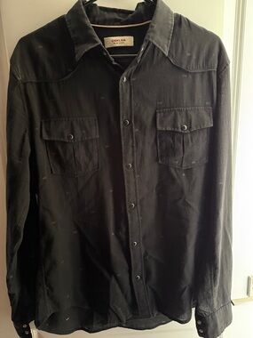 Osklen Men’s Black Casual Button-Down Shirt